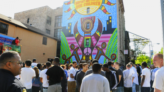Approx 350 Attendees for PEACE Mural Inauguration_web